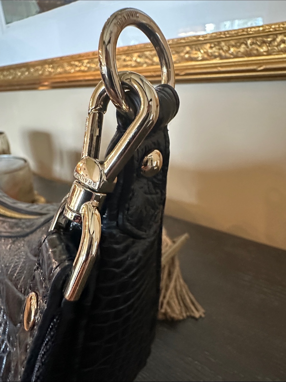 Brahmin Percy Crossbody Bag, Black Alden Road - Picture 5 of 11